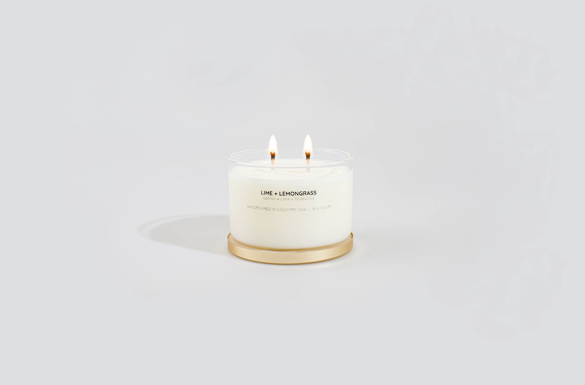 Lime + Lemongrass Gold Lid Soy Candle