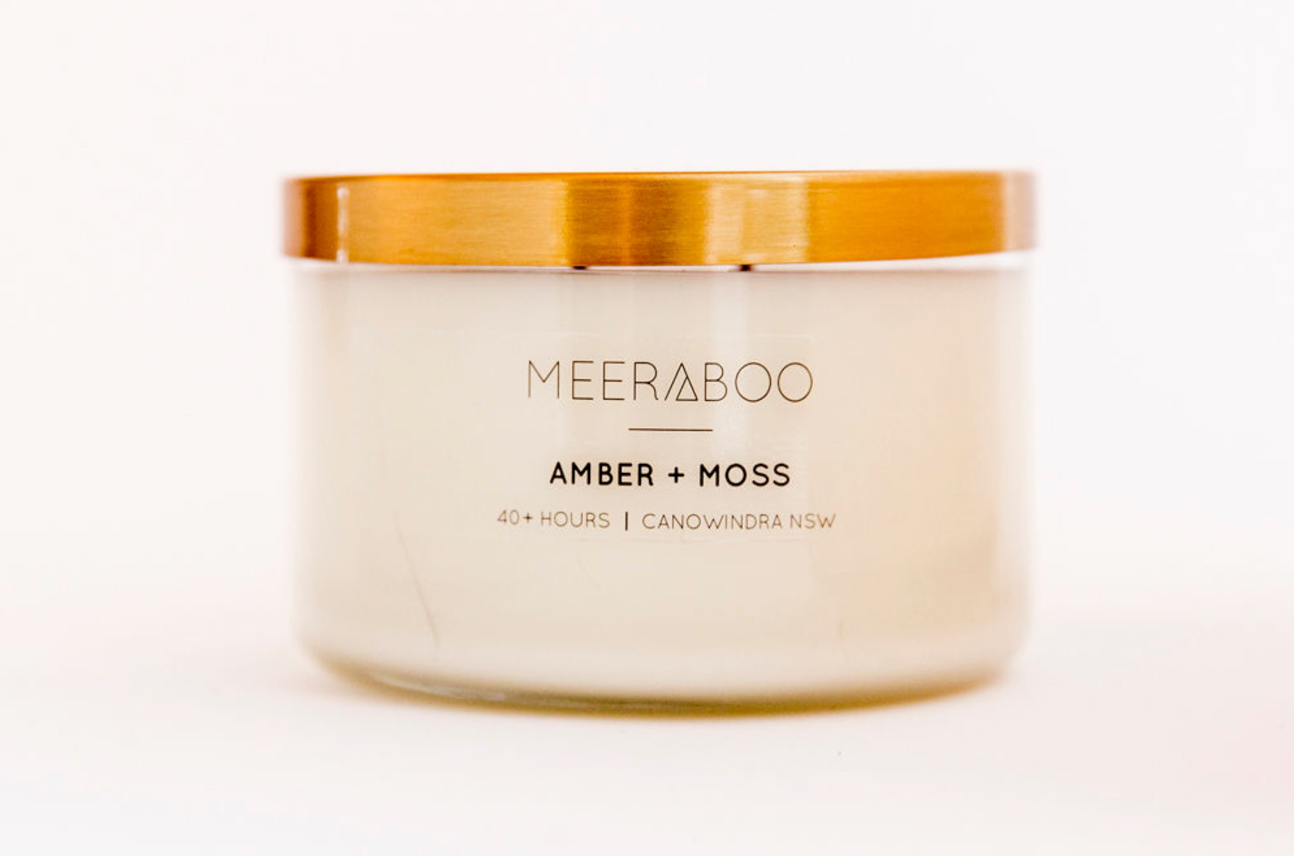 Limited Edition | Amber + Moss Gold Lid Soy Candle