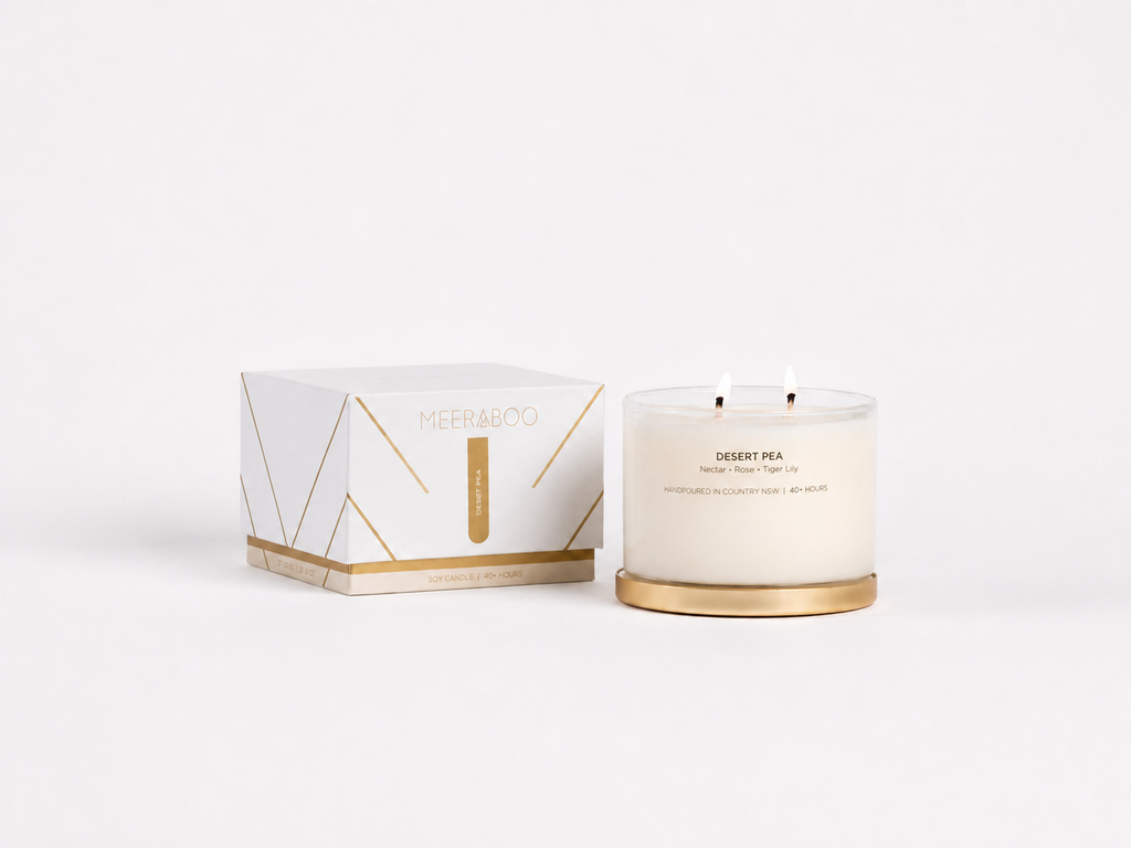 Desert Pea Gold Lid Soy Candle