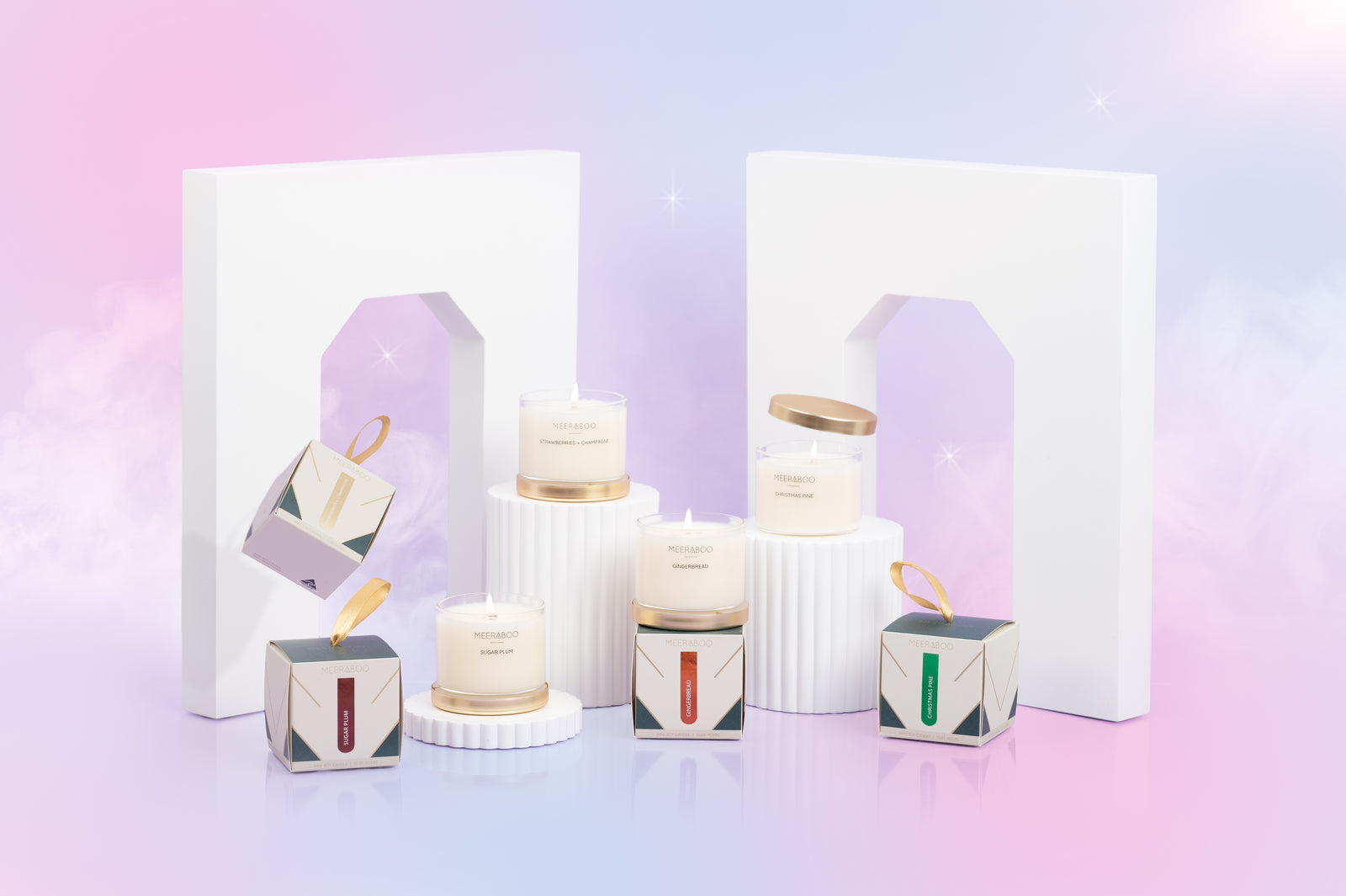 Christmas Bauble Mini Gold Lid Soy Candle | Wholesale