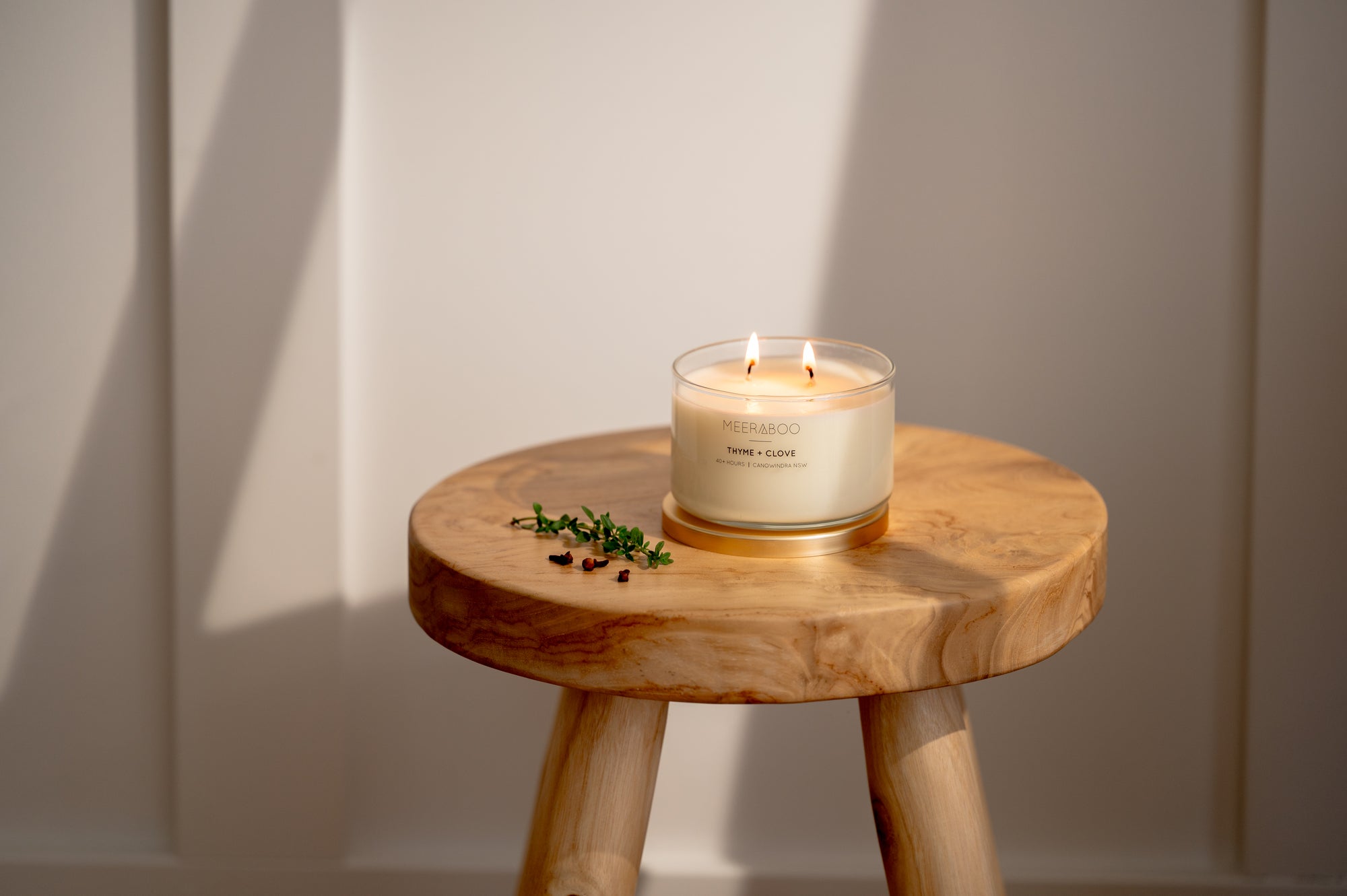 Limited Edition | Thyme + Clove Gold Lid Soy Candle | Wholesale