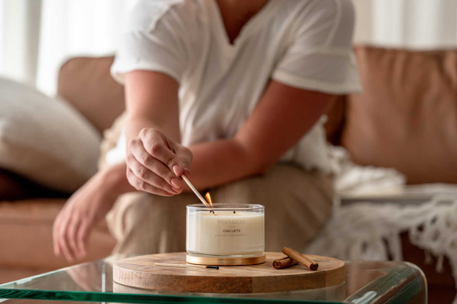 Chai Latte Gold Lid Soy Candle | Wholesale PRE ORDER