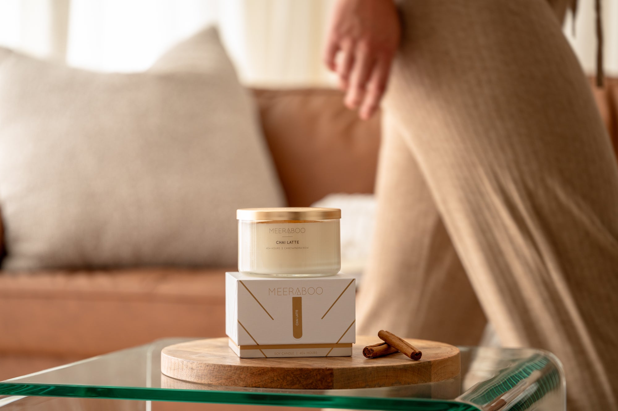 NEW Limited Edition | Chai Latte Gold Lid Soy Candle | Wholesale PRE ORDER