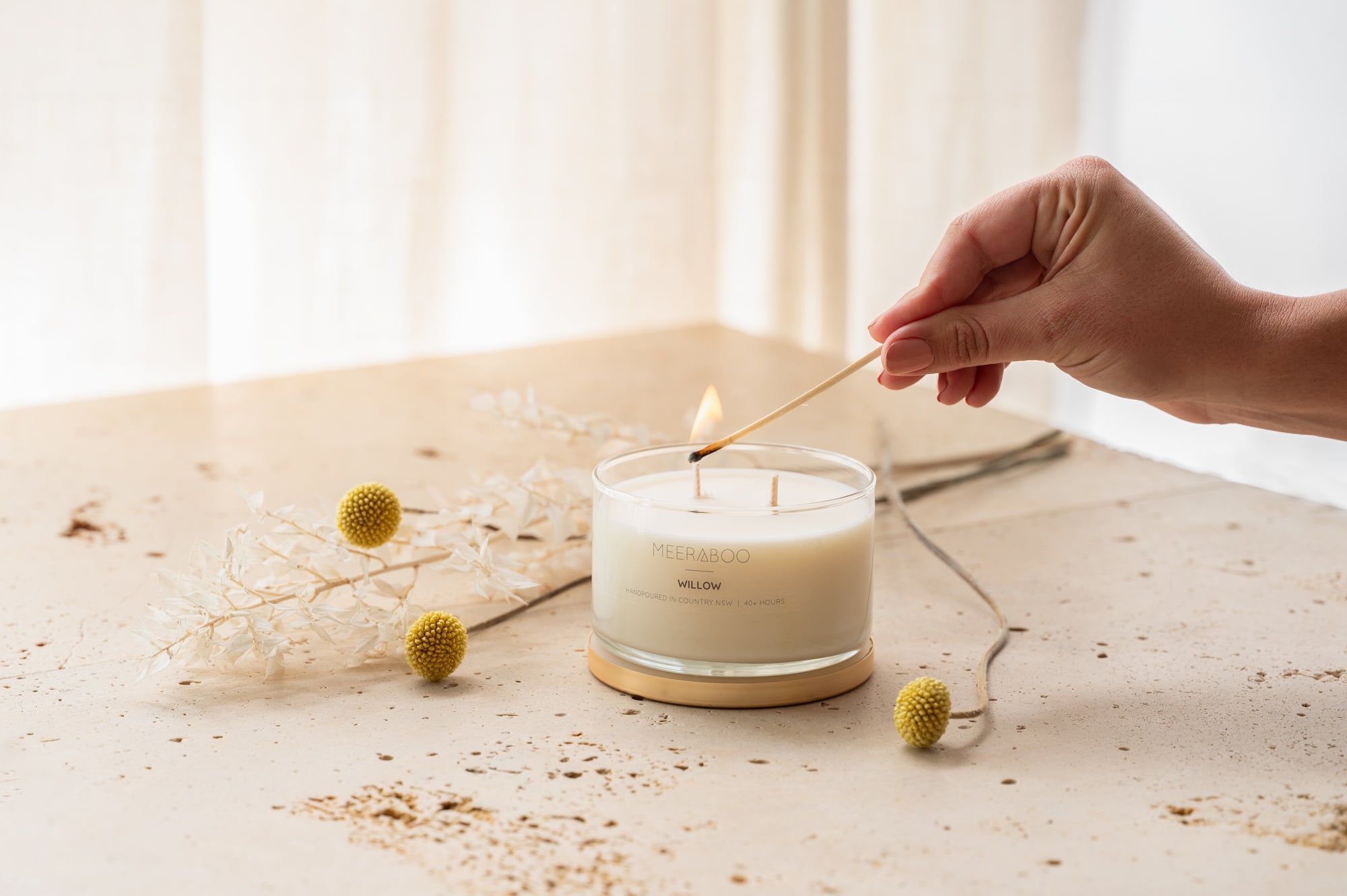 Willow Gold Lid Soy Candle | Wholesale