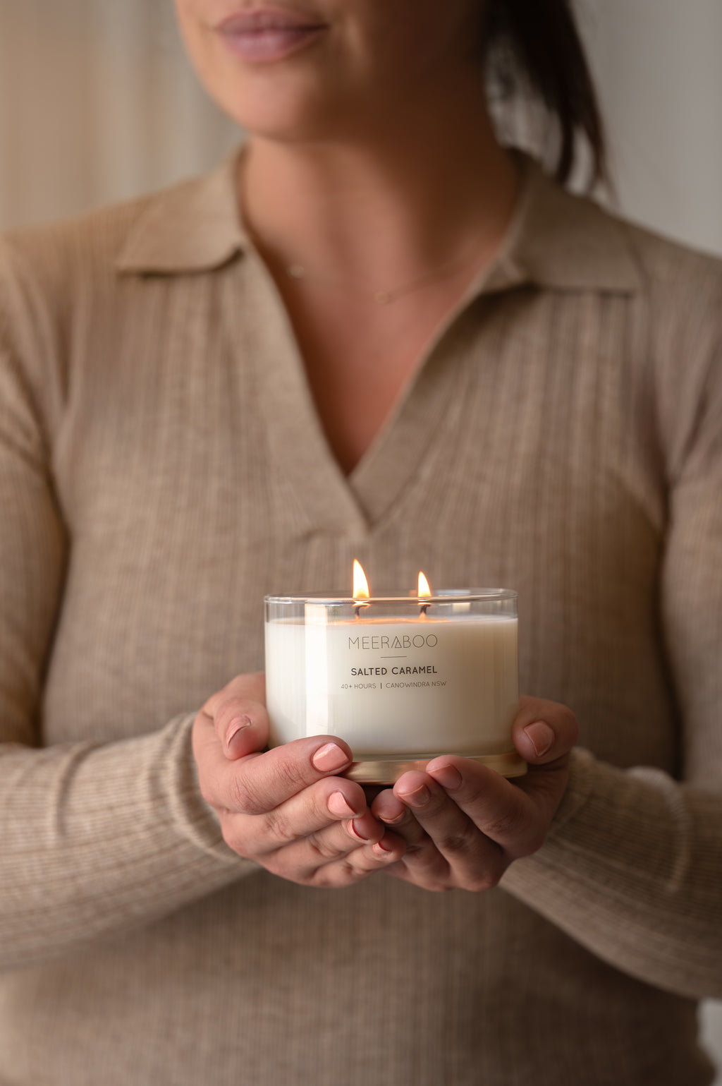 Limited Edition | Salted Caramel Gold Lid Soy Candle | Wholesale