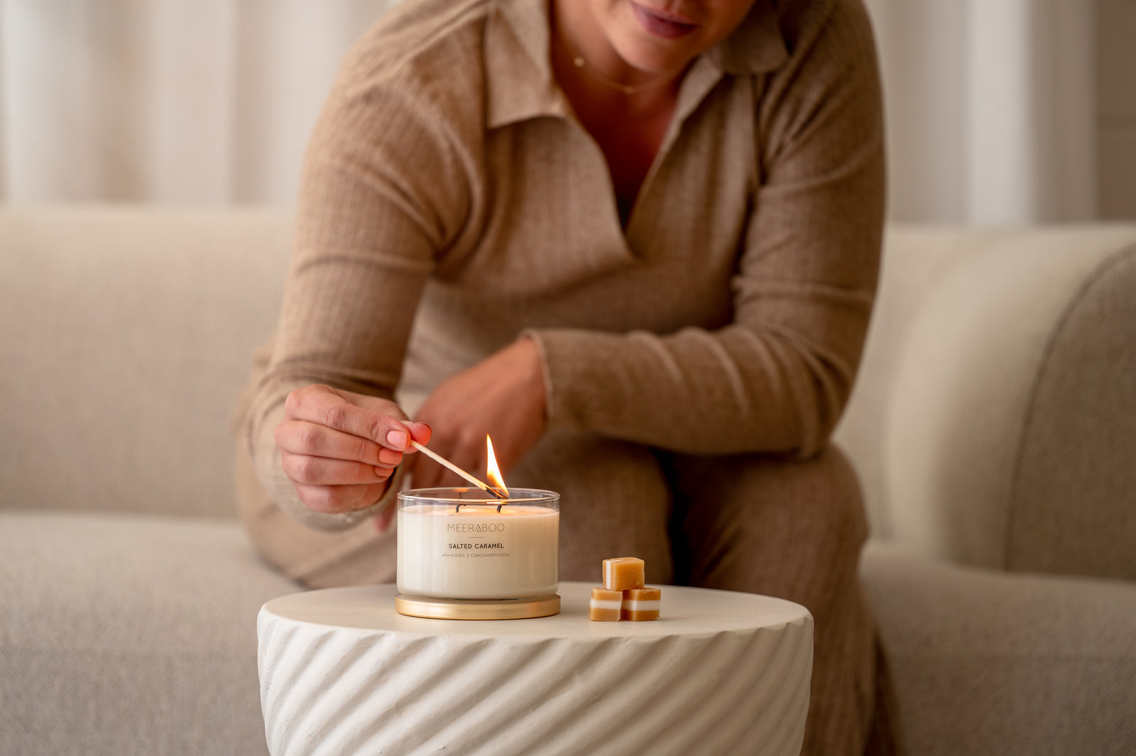 Salted Caramel Gold Lid Soy Candle