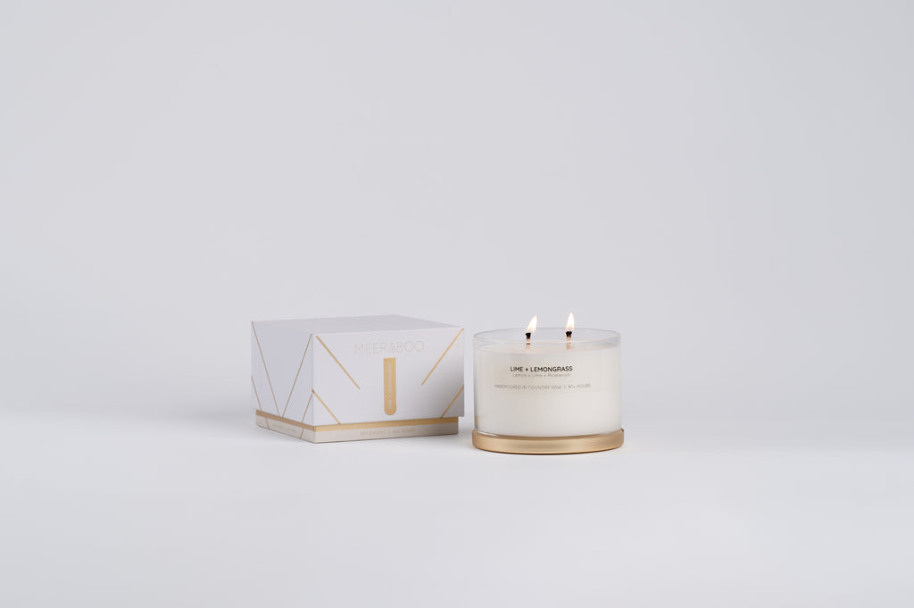 Lime + Lemongrass Gold Lid Soy Candle