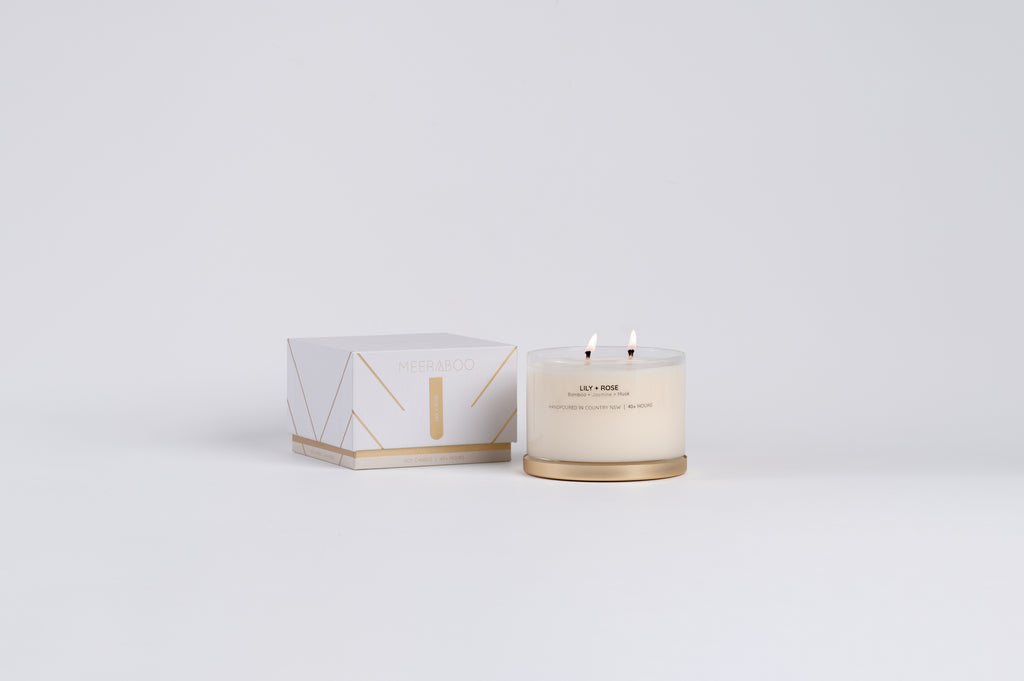 Lily + Rose Gold Lid Soy Candle