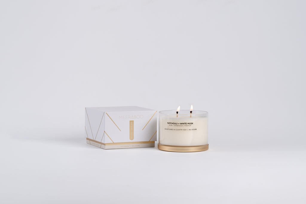 Patchouli + White Musk Gold Lid Soy Candle