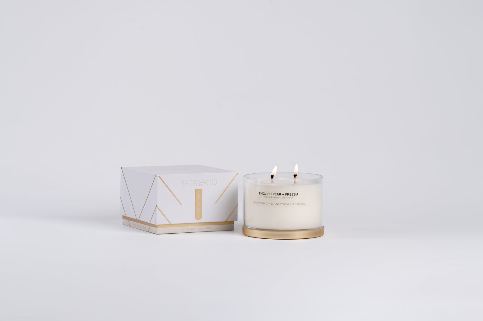 English Pear + Freesia Gold Lid Soy Candle