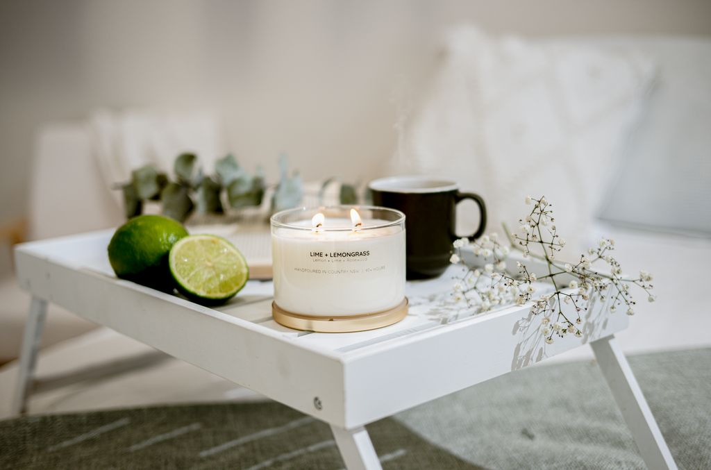 Lime + Lemongrass Gold Lid Soy Candle