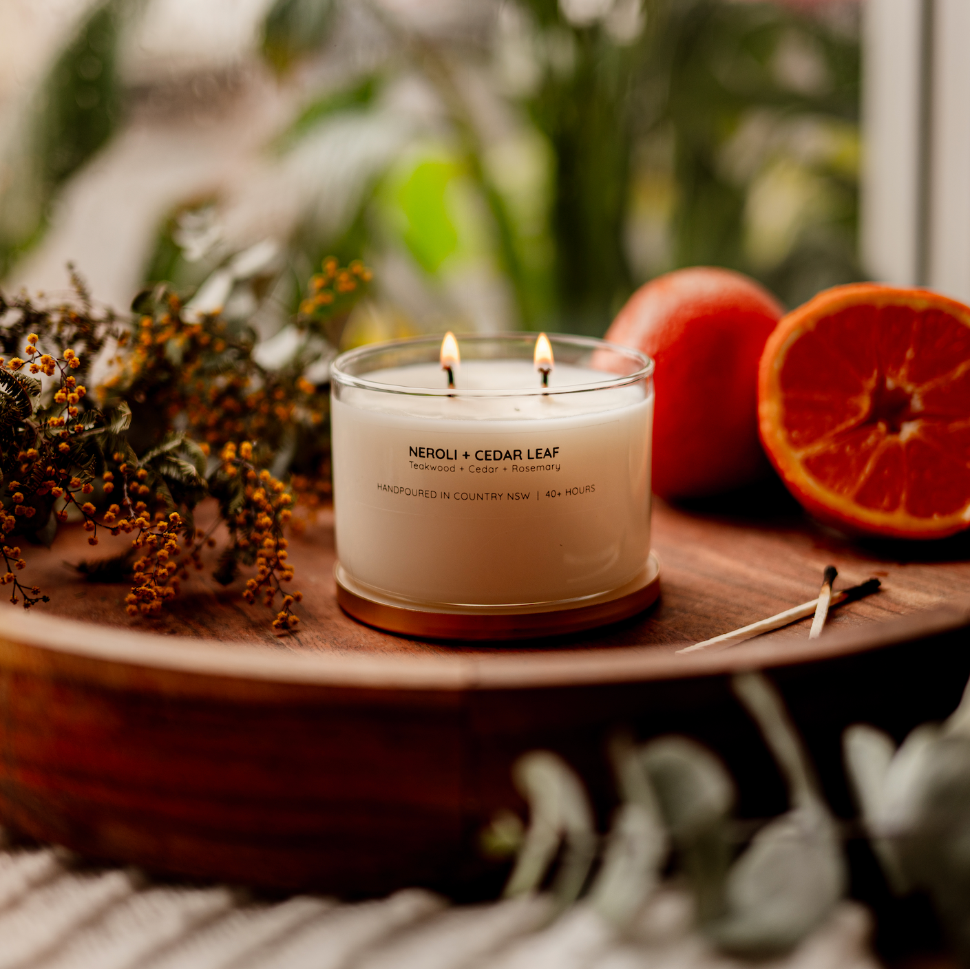 Neroli + Cedar Leaf Gold Lid Soy Candle