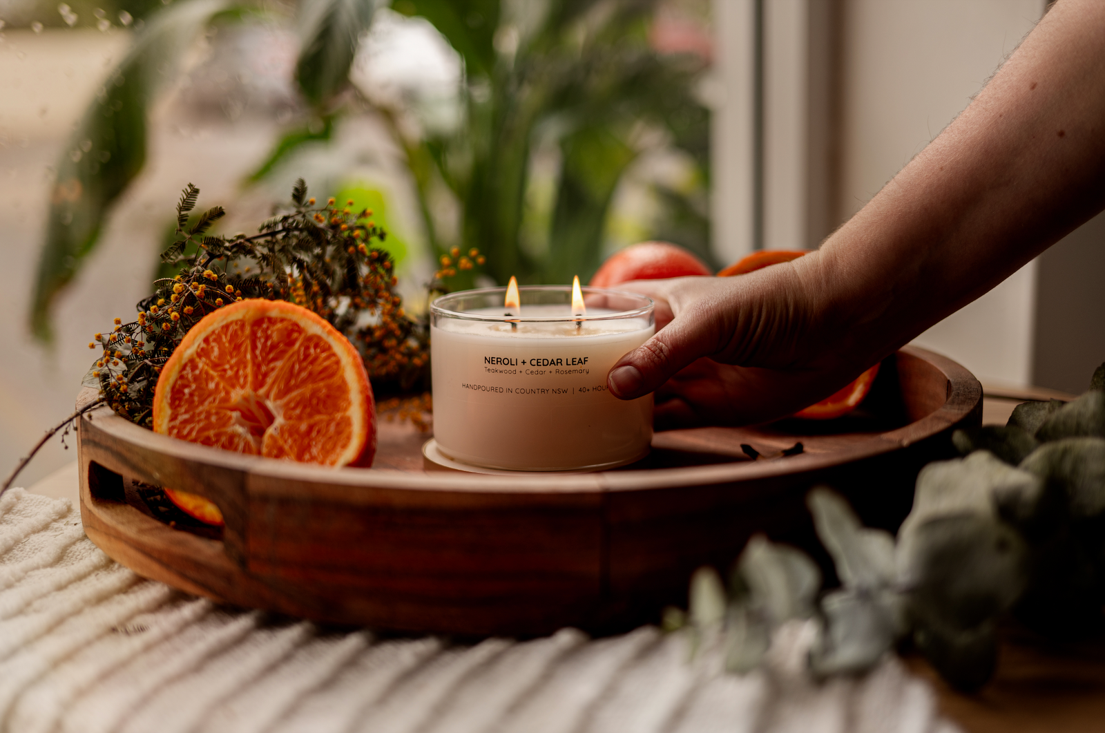Neroli + Cedar Leaf Gold Lid Soy Candle