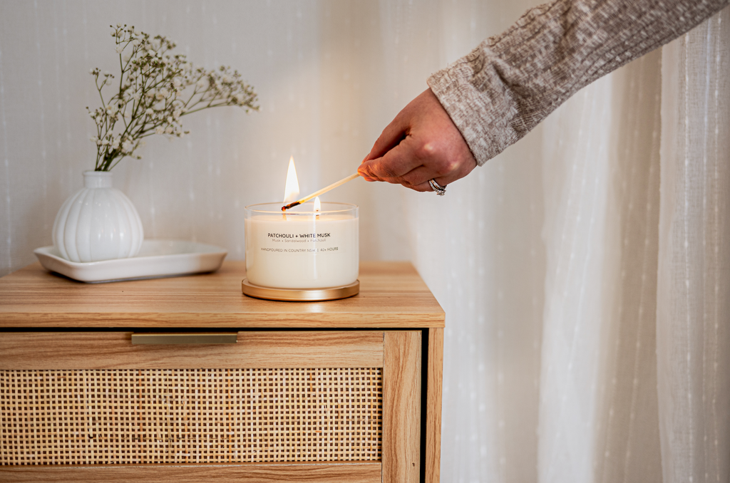Patchouli + White Musk Gold Lid Soy Candle