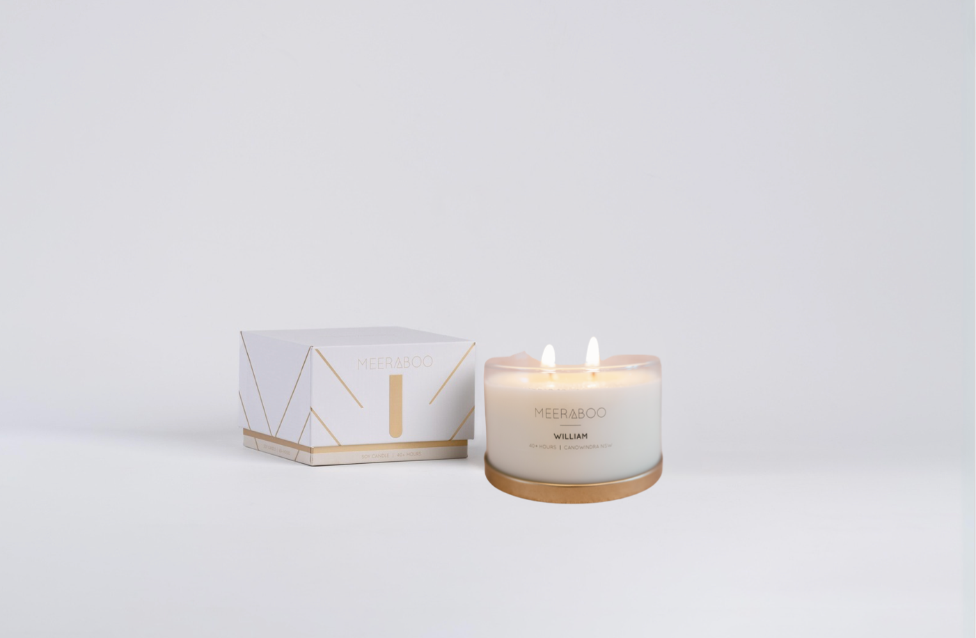 William Gold Lid Soy Candle | NEW