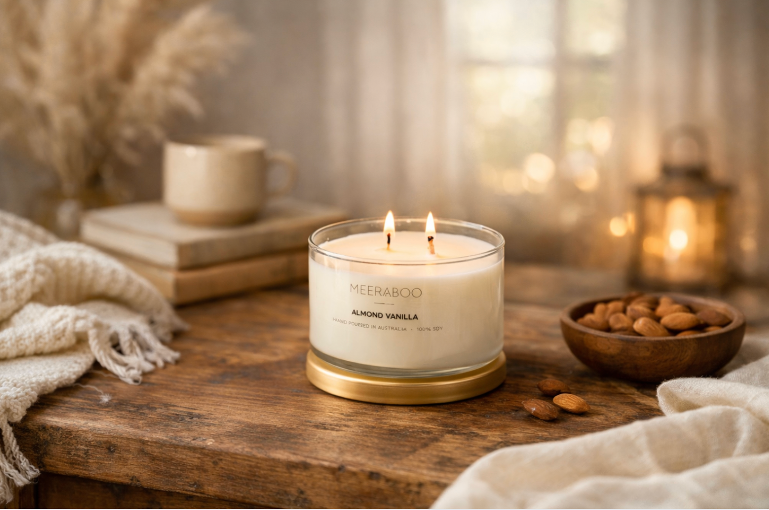 Almond Vanilla Gold Lid Soy Candle | COMING SOON