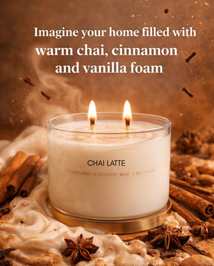 Chai Latte Gold Lid Soy Candle
