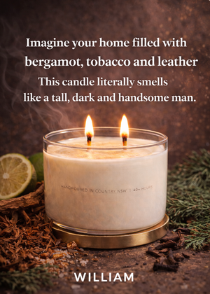 William Gold Lid Soy Candle