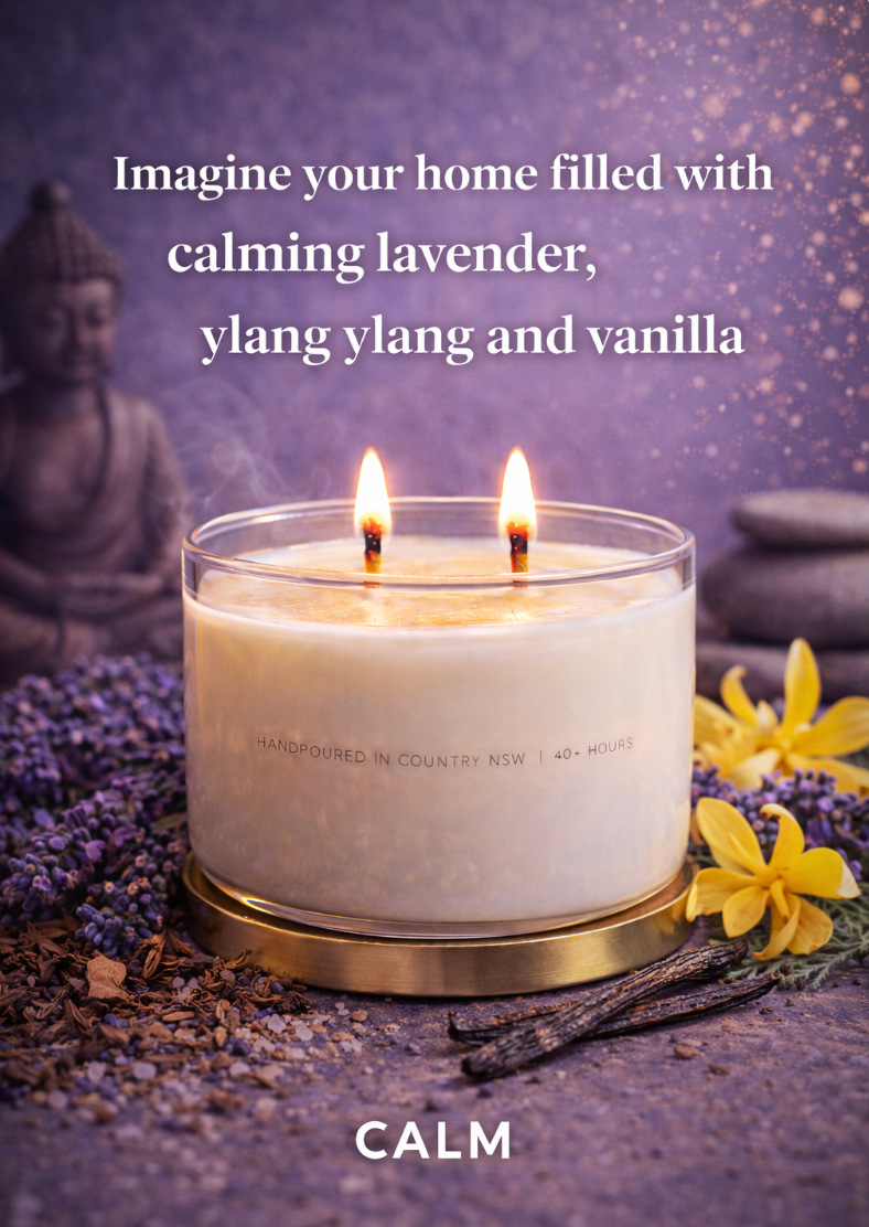 Calm Gold Lid Soy Candle