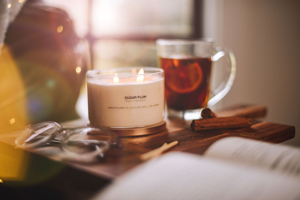 Sugar Plum Gold Lid Soy Candle