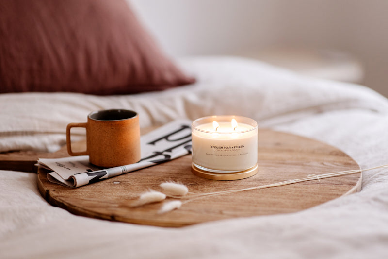 English Pear + Freesia Gold Lid Soy Candle