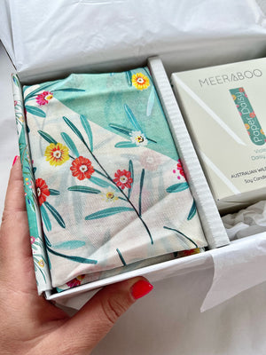 Wildflower Gift Pack | Scarf + Candle