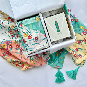 Wildflower Gift Pack | Scarf + Candle