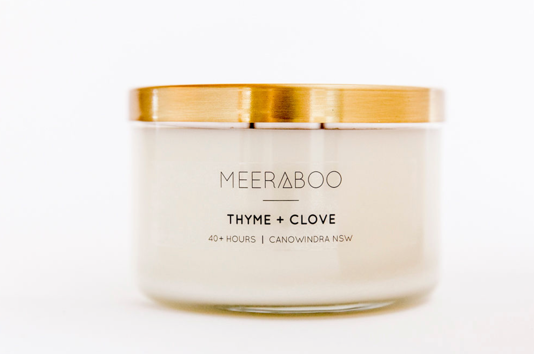Limited Edition | Thyme + Clove Gold Lid Soy Candle | Wholesale