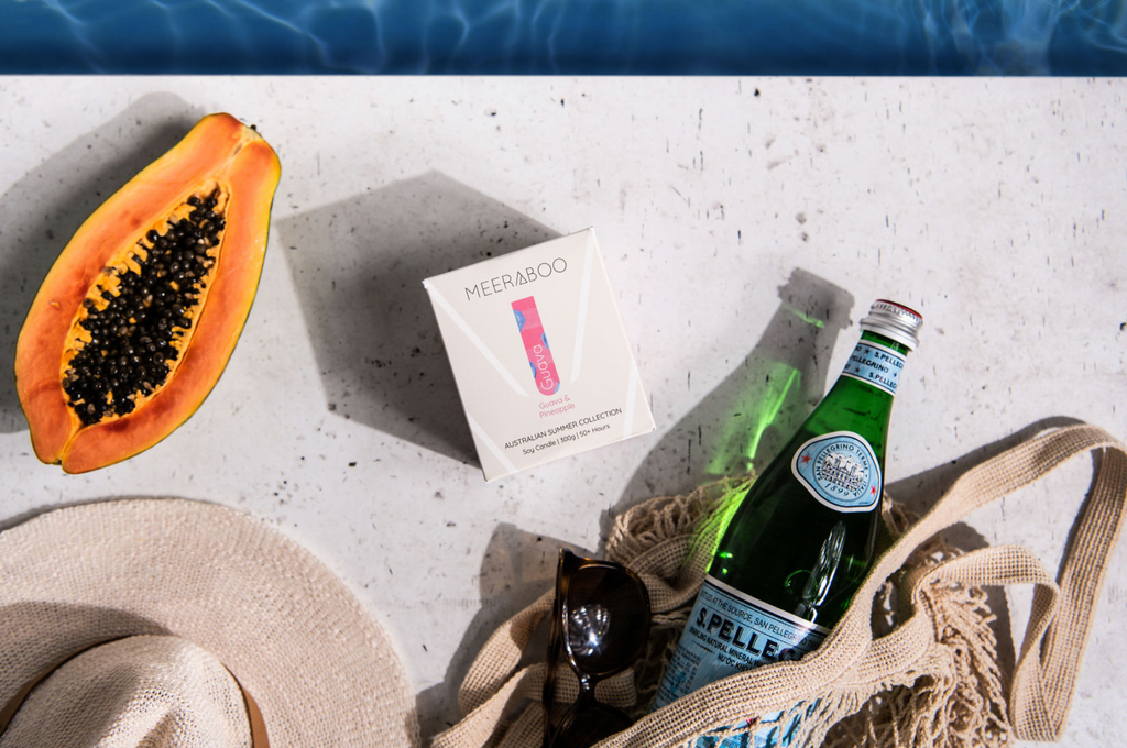 Guava + Pineapple Boxed Soy Candle